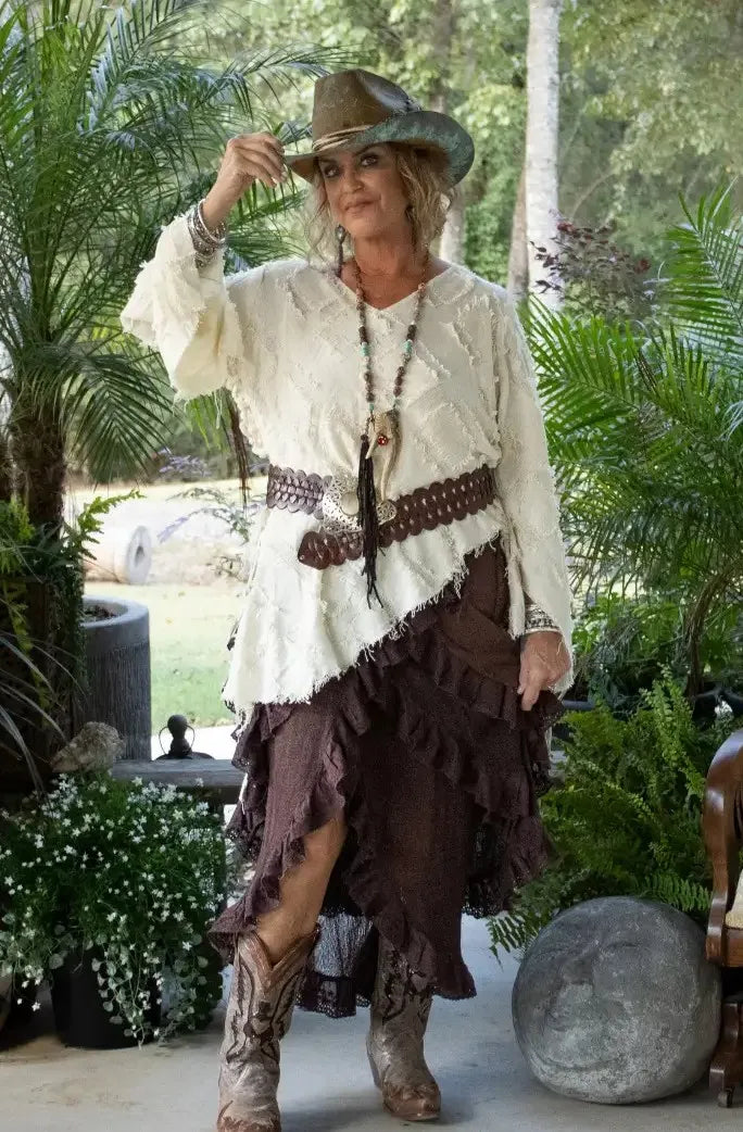 Jaded Gypsy Whispering Hour Wrap Skirt