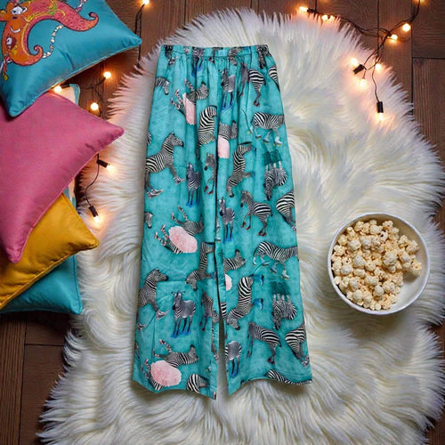 A RARE BIRD PAJAMA SET in Zebra Print