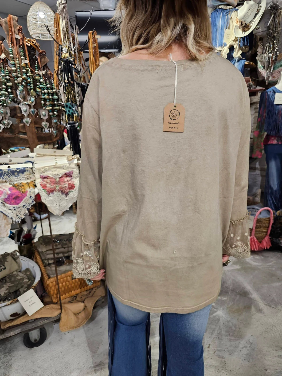 Rare Bird Cowgirl Shirt with Rhinestones