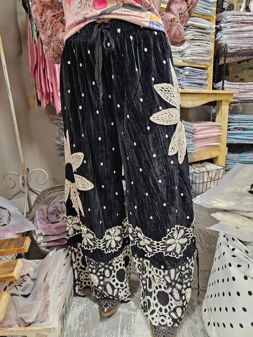 A Rare Bird Velvet Daisy Pantaloons