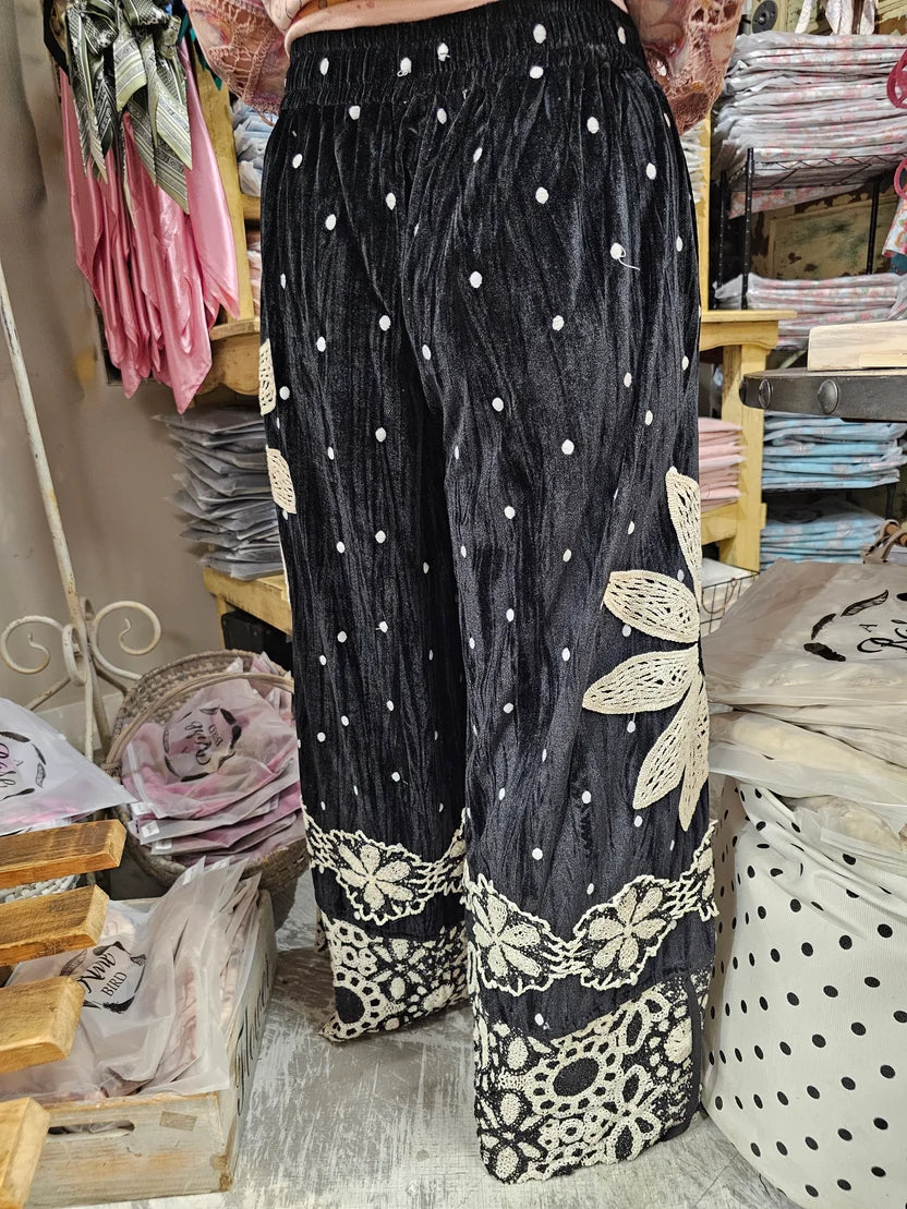 A Rare Bird Velvet Daisy Pantaloons