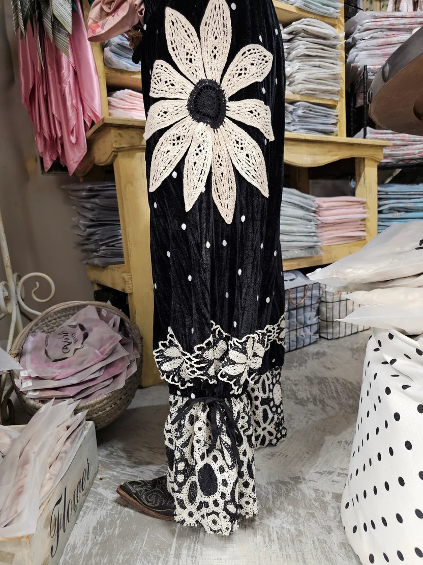 A Rare Bird Velvet Daisy Pantaloons