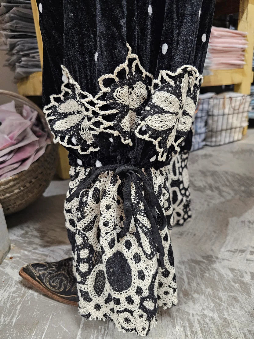A Rare Bird Velvet Daisy Pantaloons
