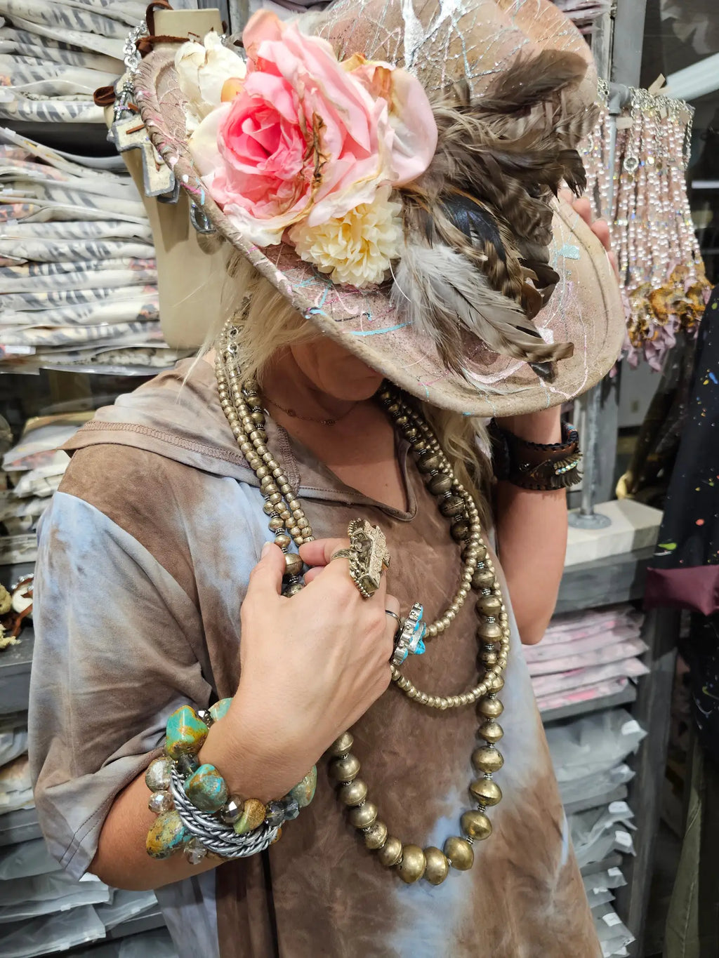 Rare Bird Dusty Road T Dress with Hood