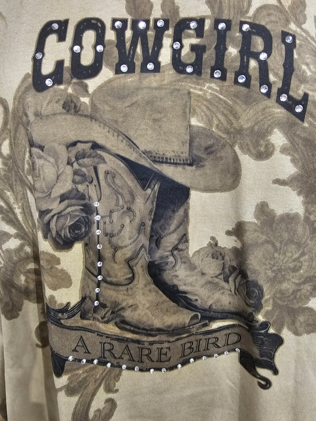 Rare Bird Cowgirl Shirt with Rhinestones