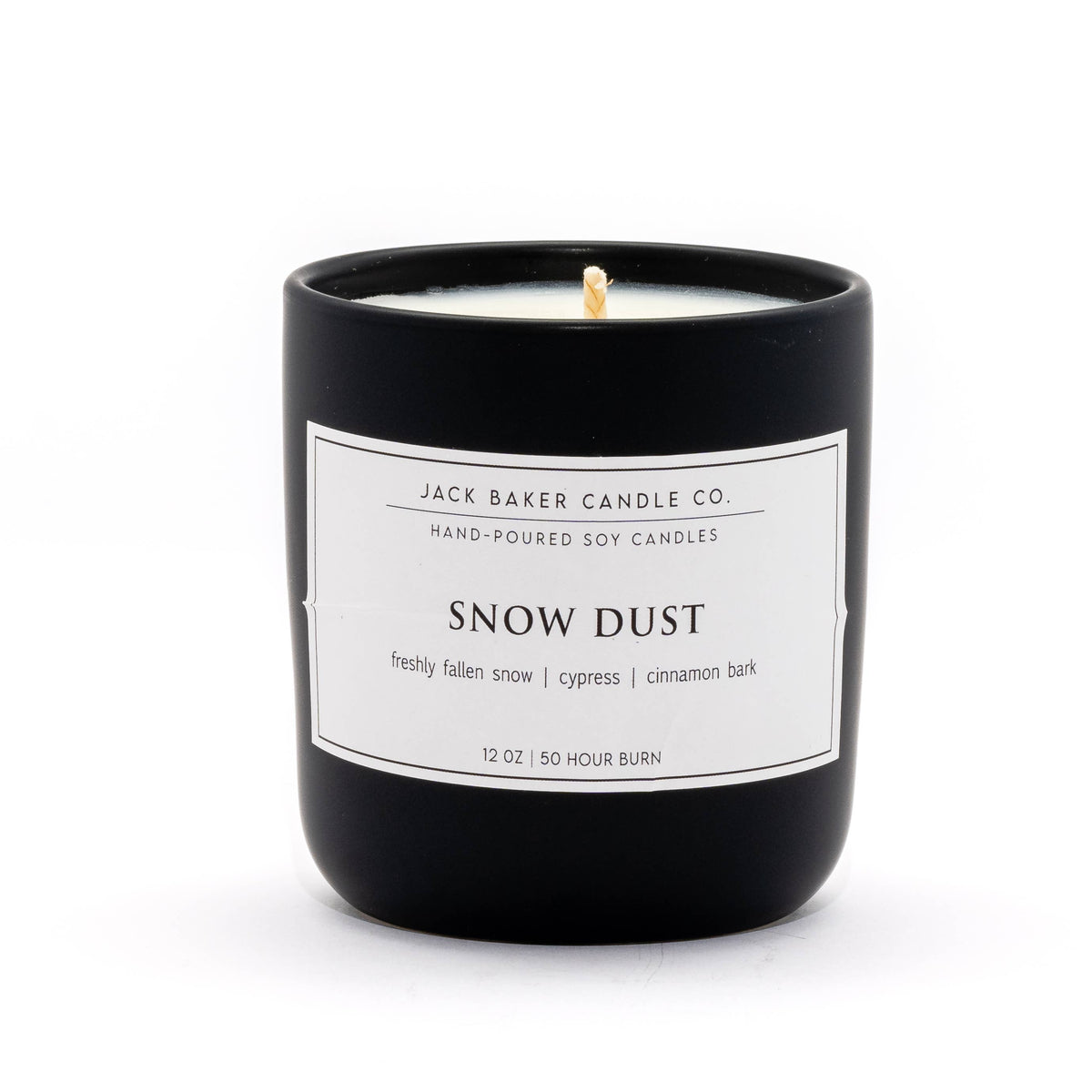 Black Label Collection - Snow Dust 12 oz Jar Candle