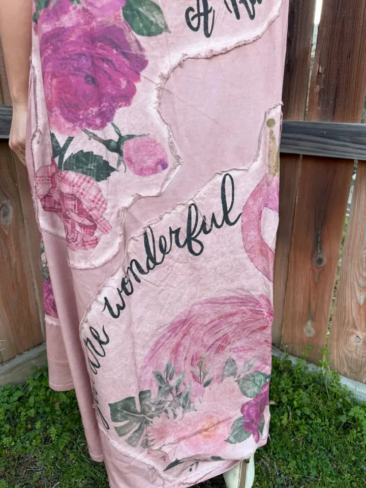 Rare Bird Pink Flamingo T-Shirt Dress
