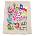 She's From Texas Tea Towel