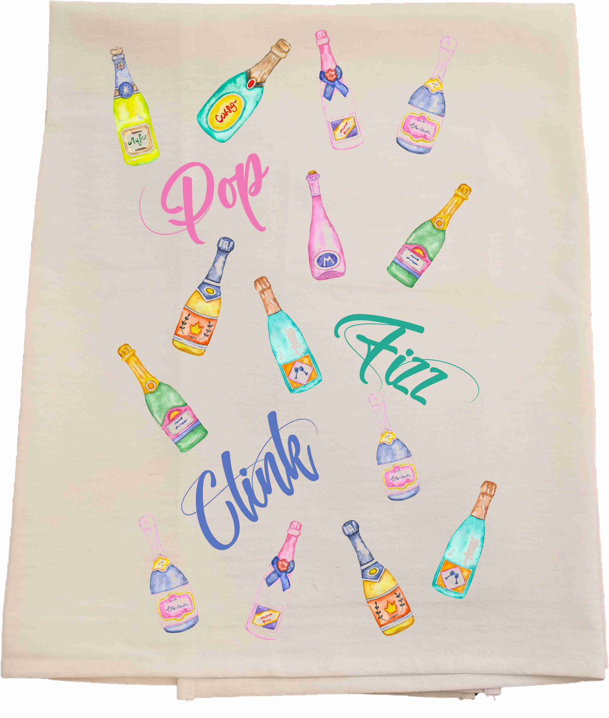 Pop Fizz Clink Tea Towel