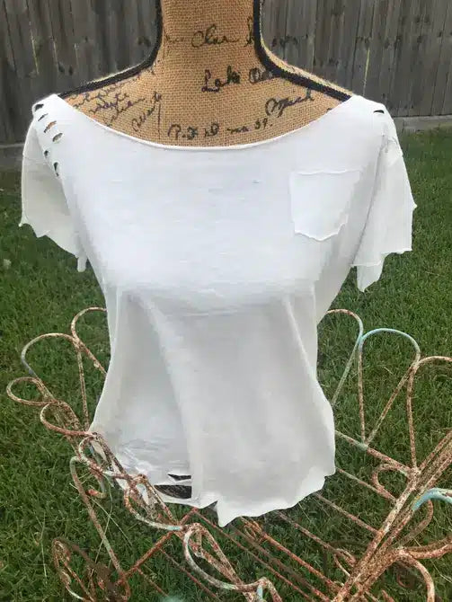 Rare Bird Ripped Pocket T