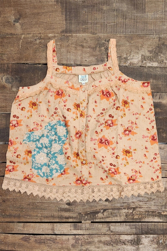 Jaded Gypsy  Field of Flowers Tank