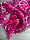 Rare Bird  Magenta Bandana Wild Rag