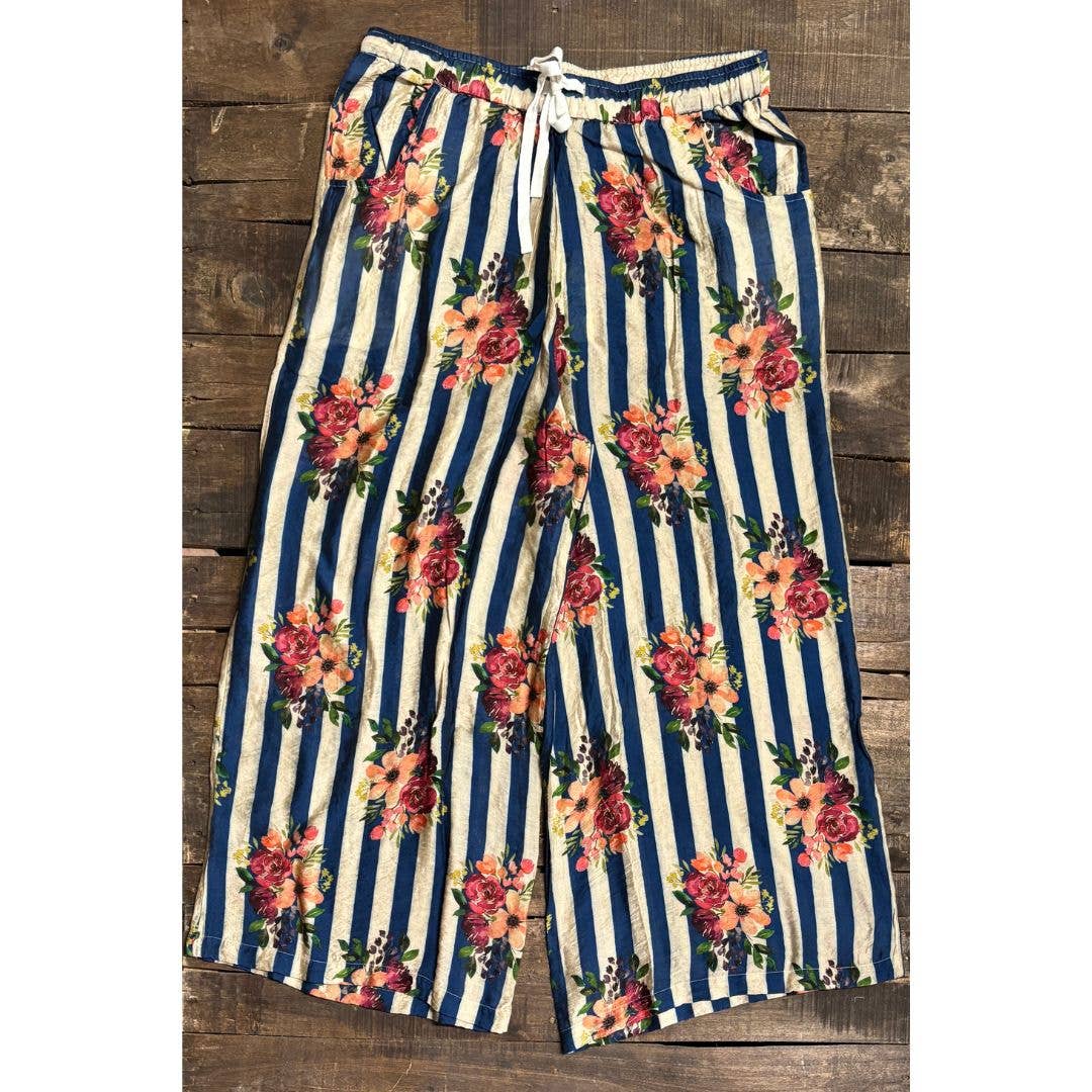 Starlight Drift Pants - Royal Stripe