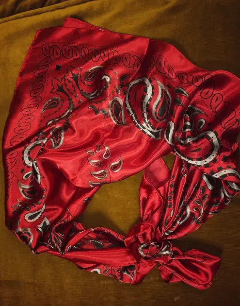 Rare Bird  Brilliant Red Bandana Wild Rag