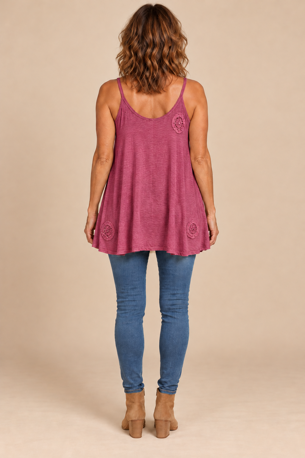 Paper Lace Wine Cami