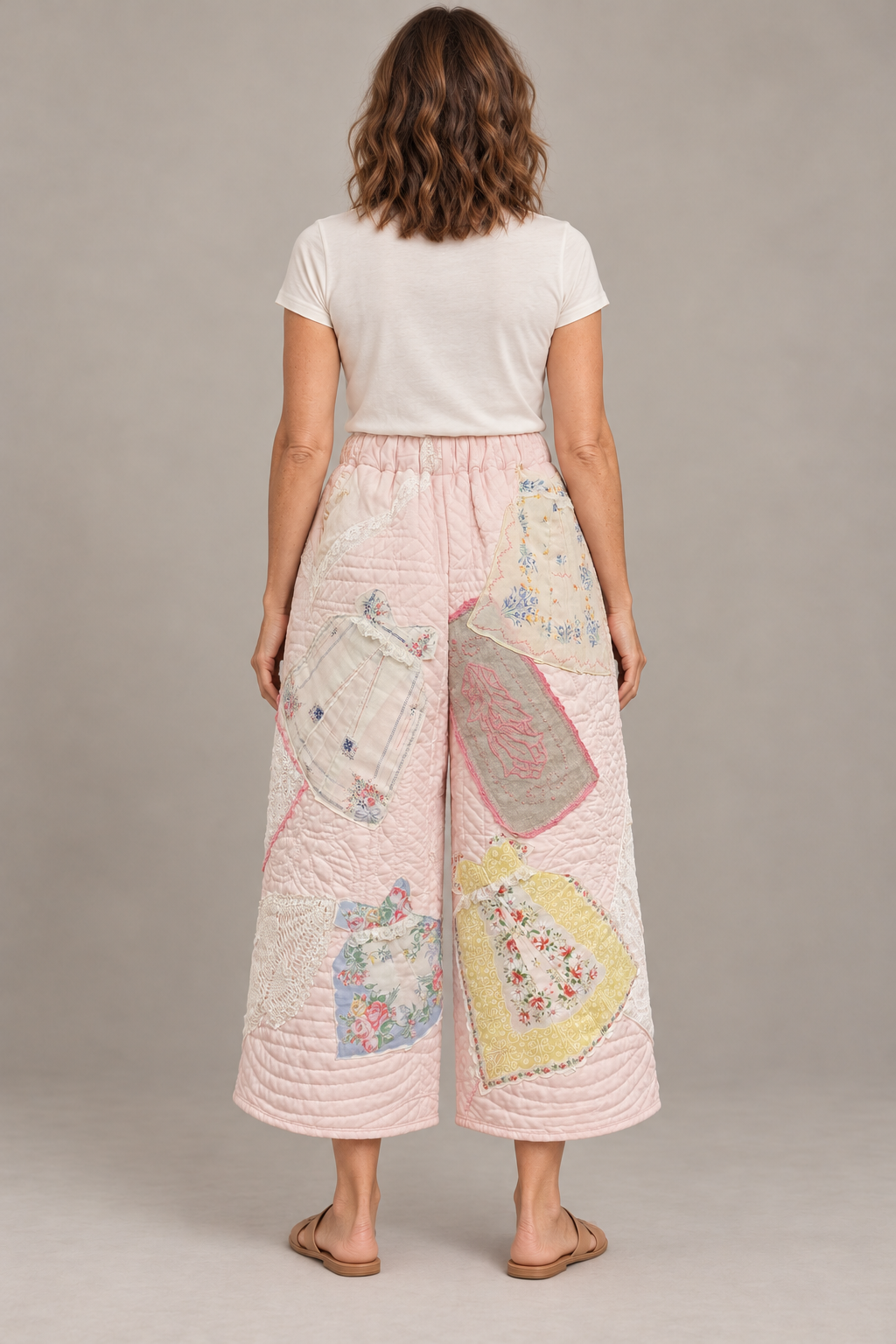 Blush Vintage Quilt Pants by BMANN by Bridget