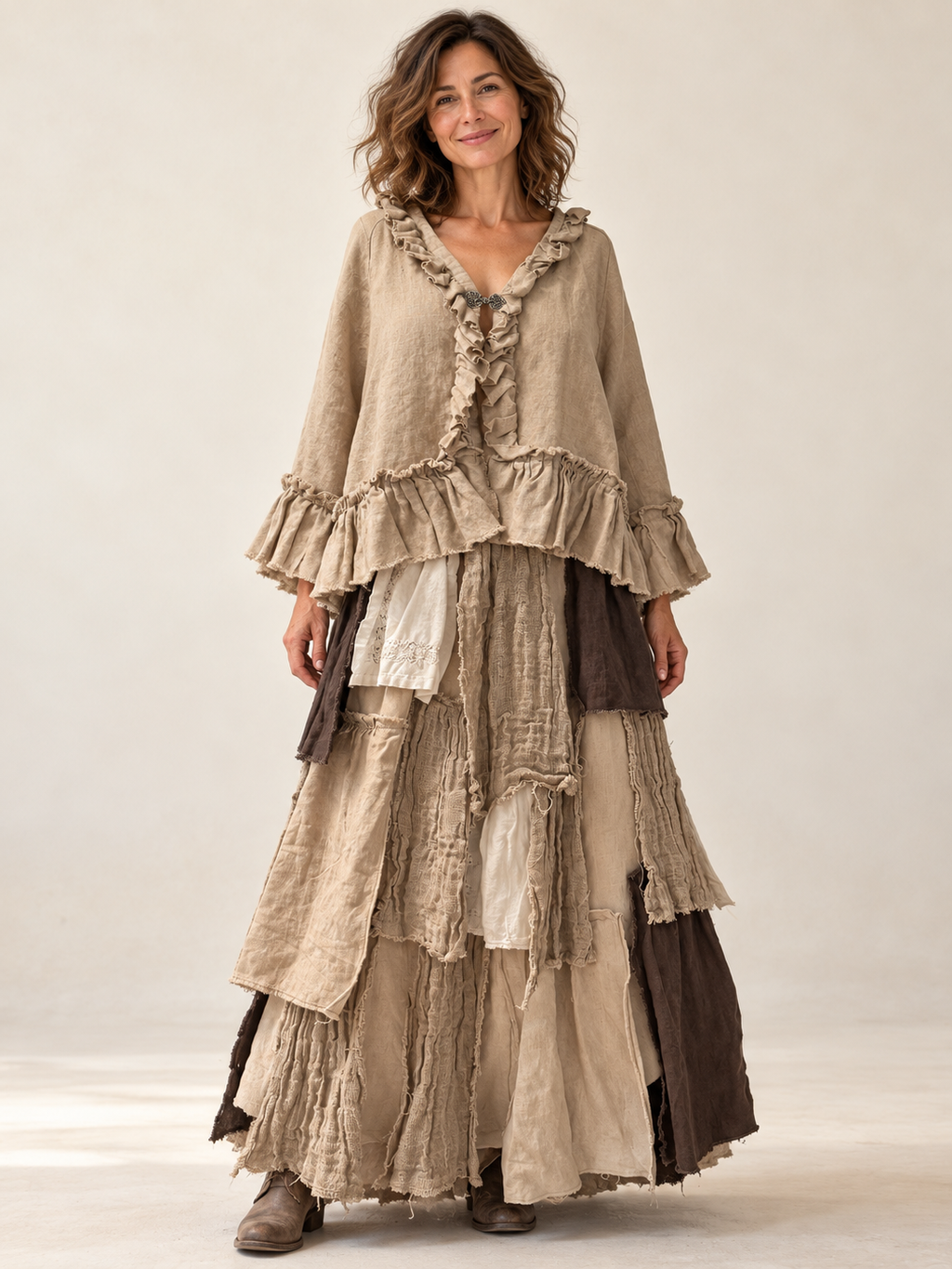 Beige Capelet by BMANN by Bridget