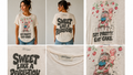 Jaded Gypsy Worn and Weathered Tee – Sweet Like a Revolution