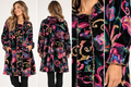Paper Lace Black Velvet Long Jacket