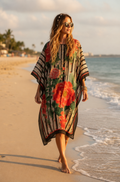 Jaded Gypsy Twilight Veil Poncho- Rose O/S