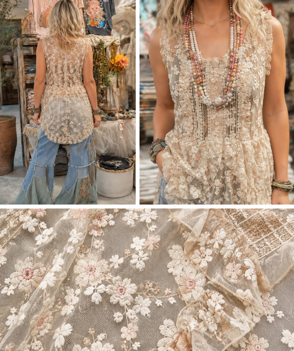 Dance Away Lace Tunic