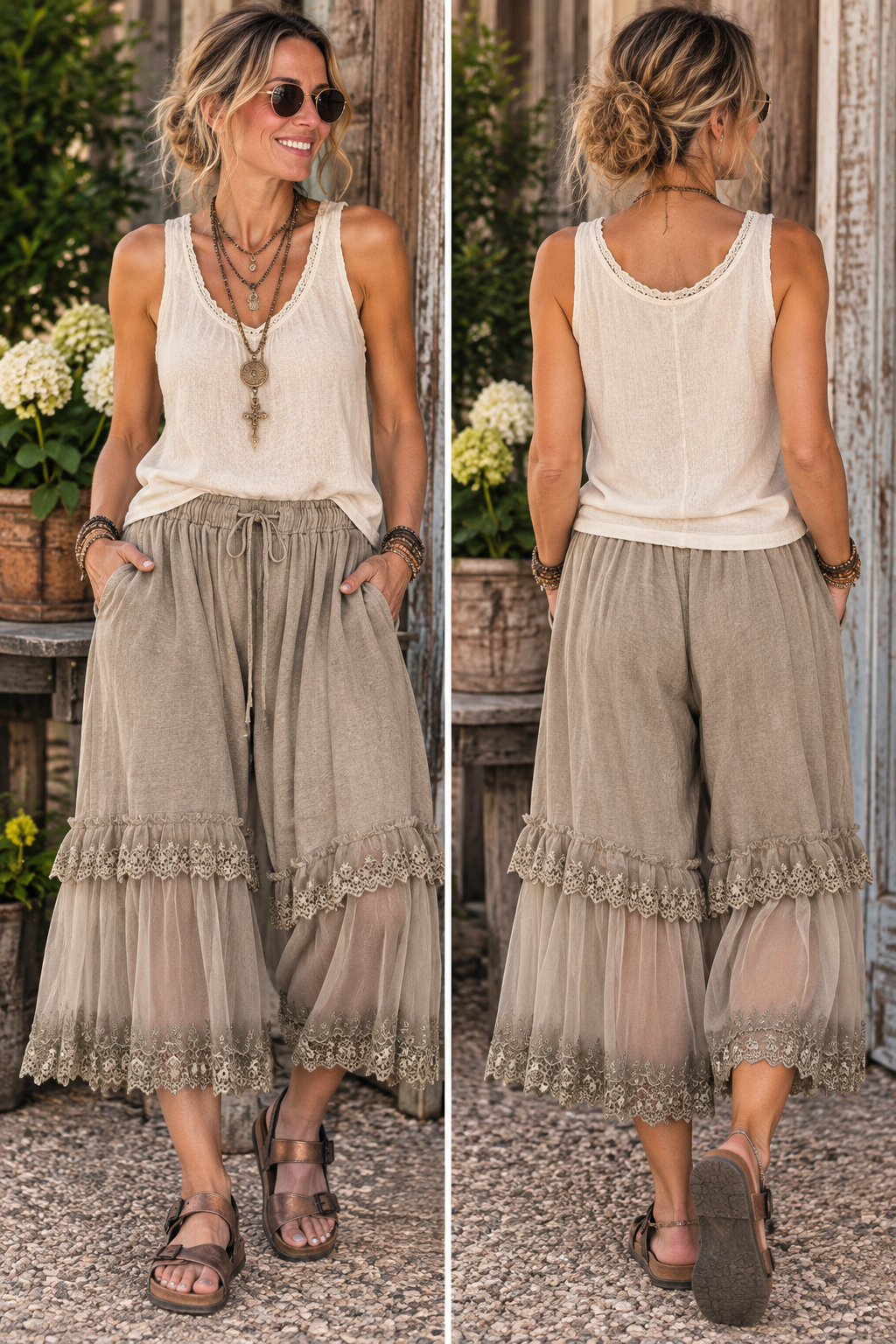 Jaded Gypsy Garden Party Bloomers | Tan