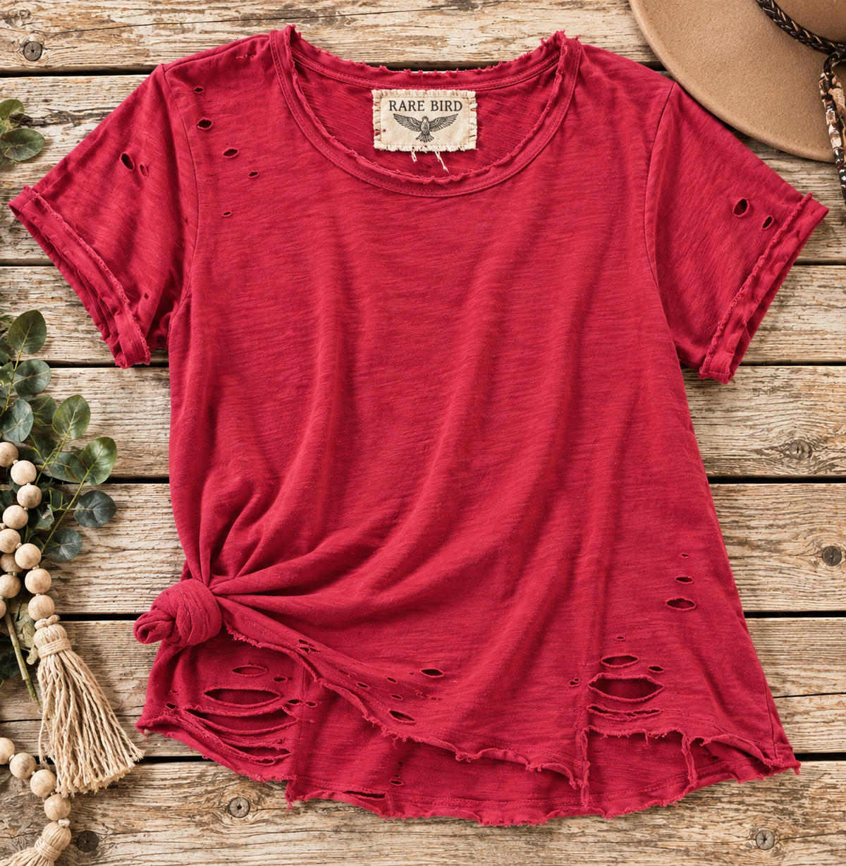 Rare Bird Ripped Pocket T