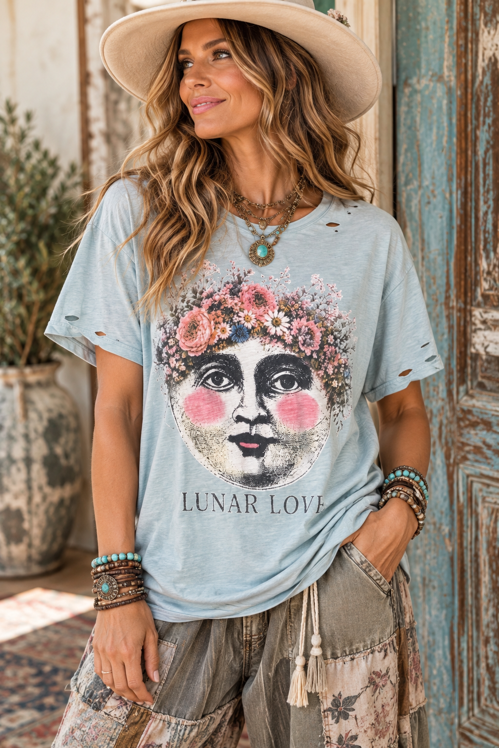Jaded Gypsy Soft Journey Tee - Lunar Love