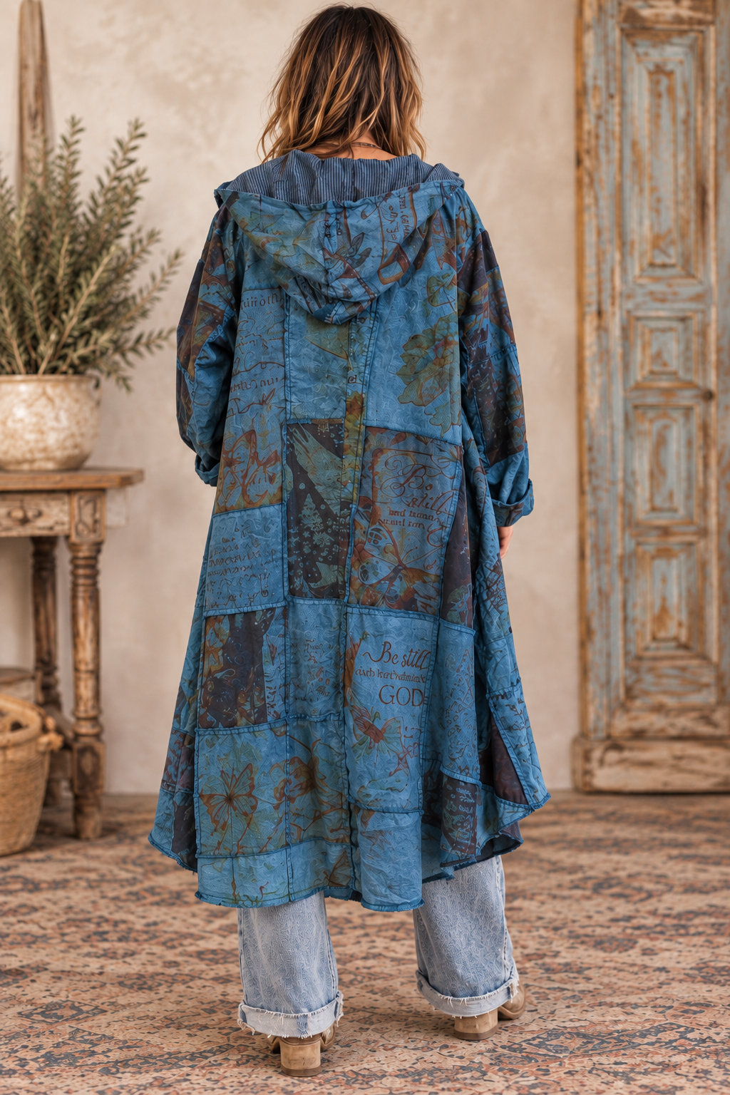 Paper Lace ReversibleTeal Duster