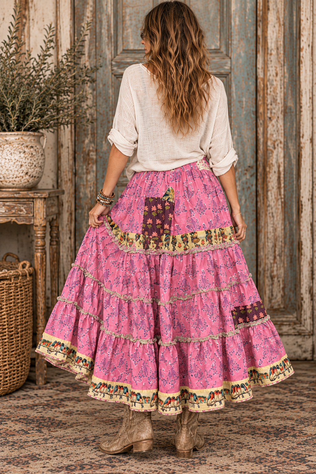 House of Jaded Gypsy Dune Light Skirt