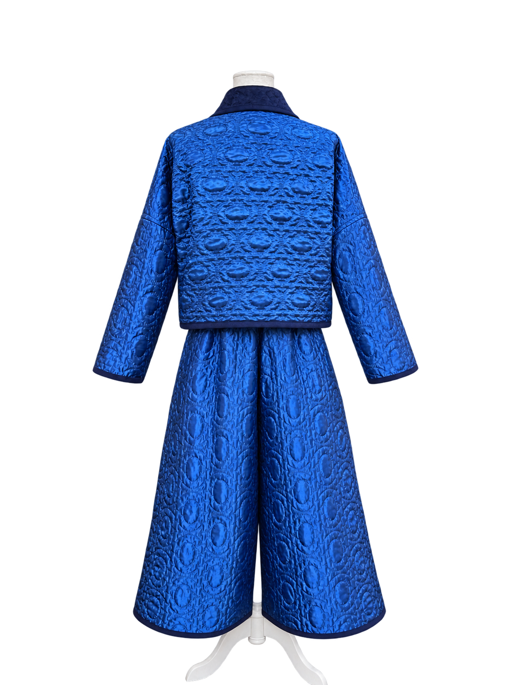 Blue Vintage Quilt Jacket & Pants Set by BMANN by Bridget
