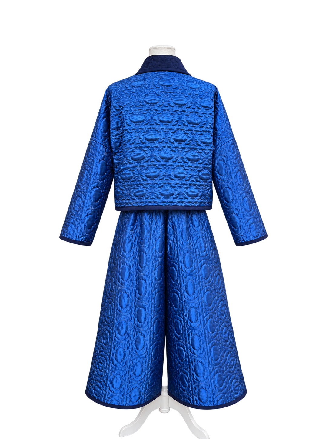 Blue Vintage Quilt Jacket & Pants Set by BMANN by Bridget