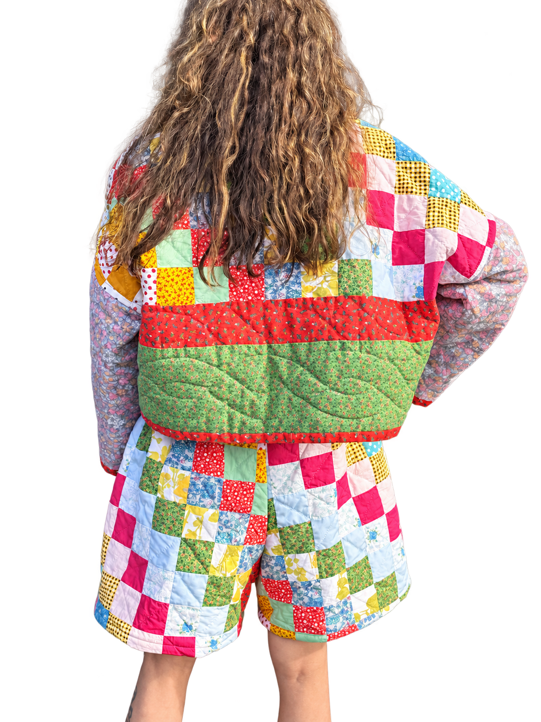 Colorful Quilted Shorts by BMANN by Bridget