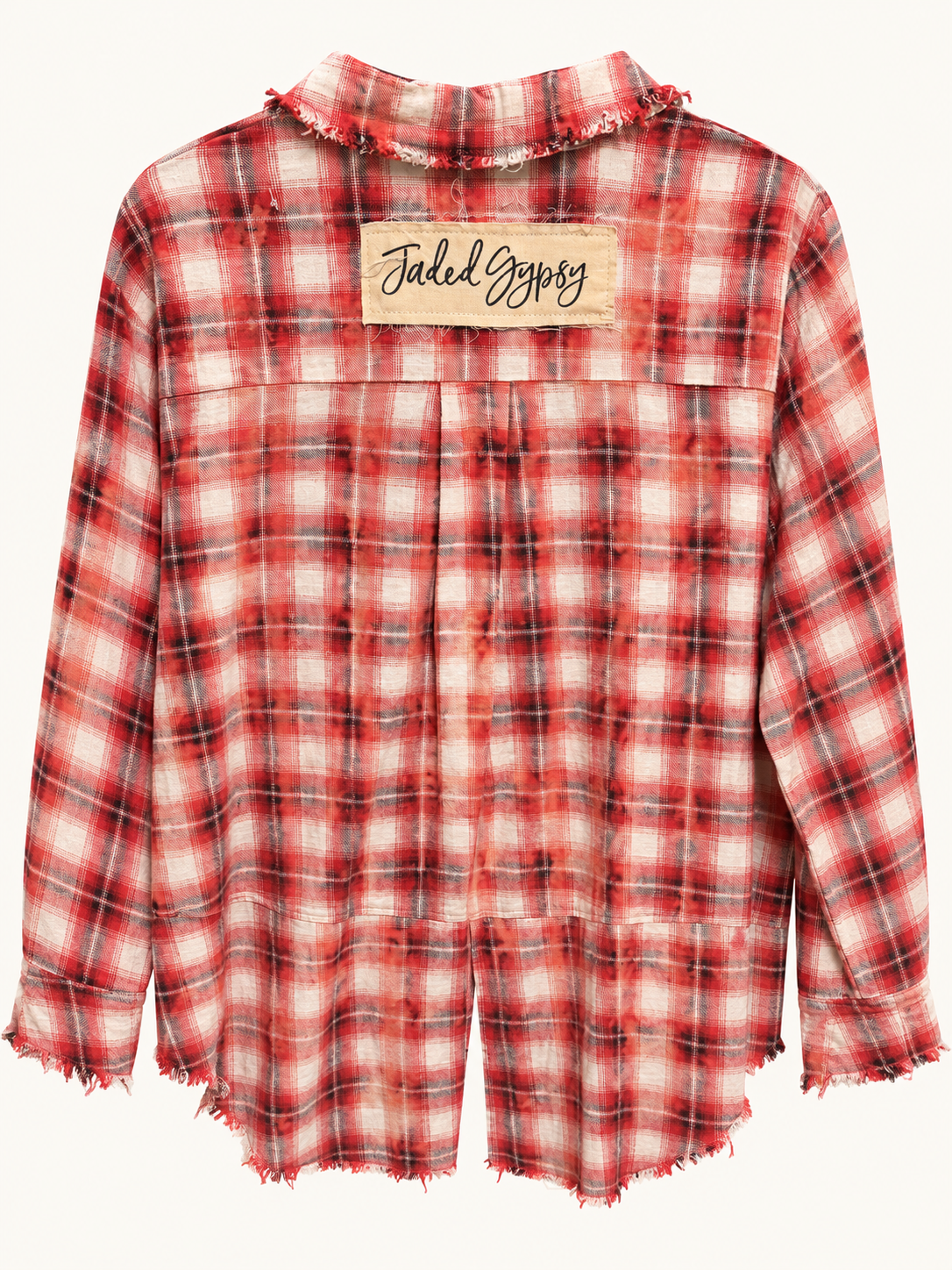 Jaded Gypsy Flannel Red and White