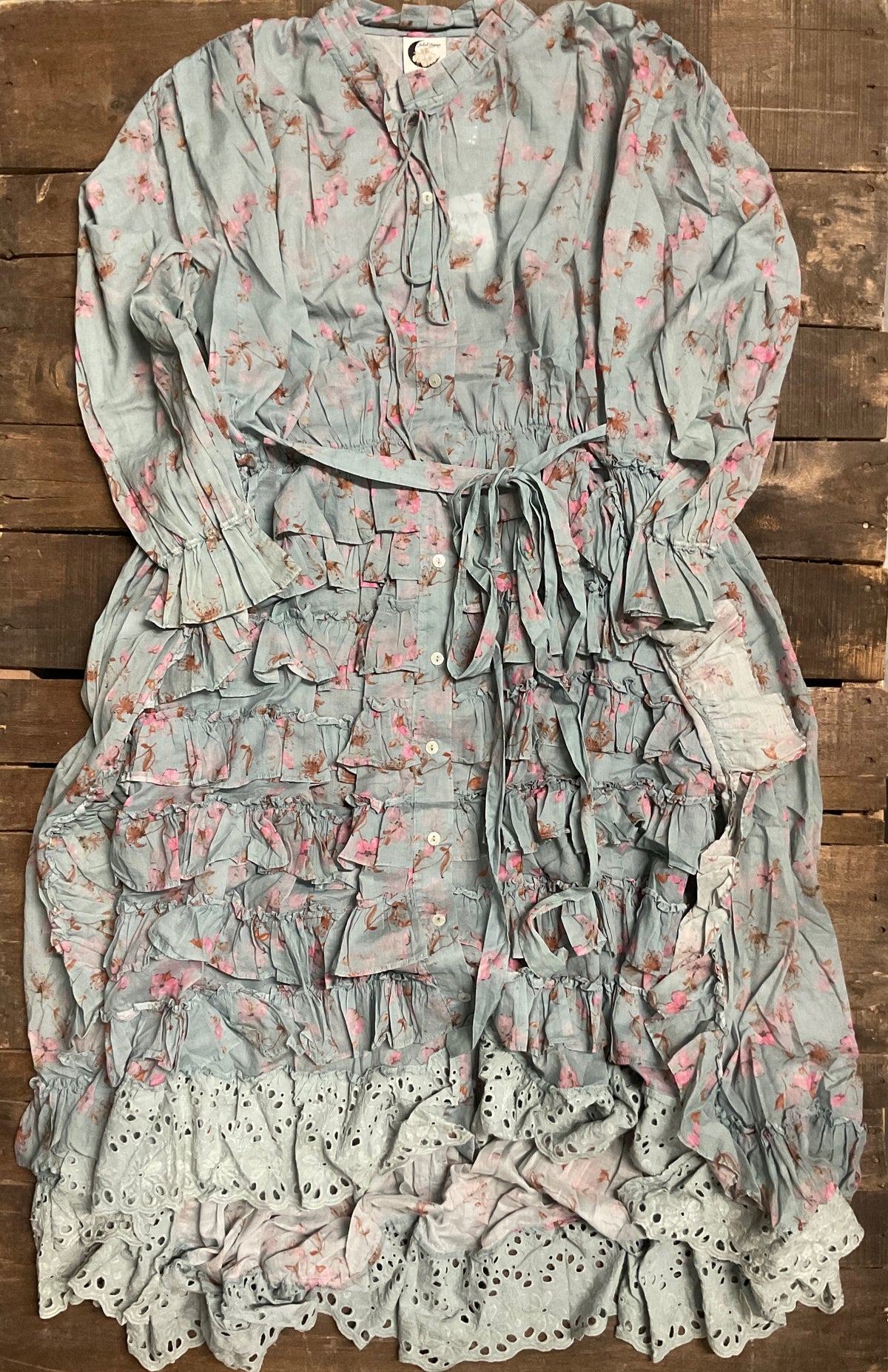 Jaded Gypsy  Whispering Blooms Duster- Sky OS