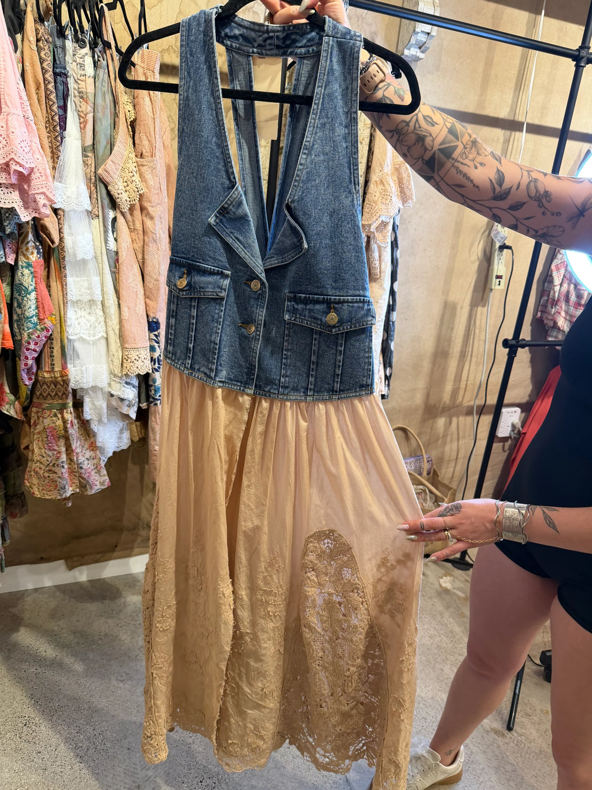 Jaded Gypsy Whispering Willow Vest Duster