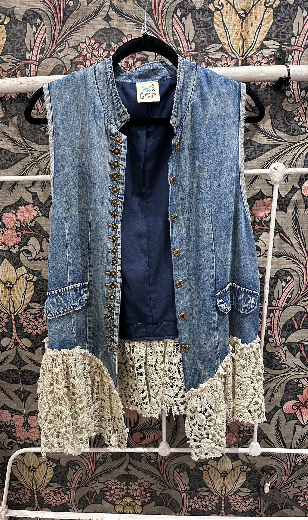 Jaded Gypsy Enchanted Vest- Chambray