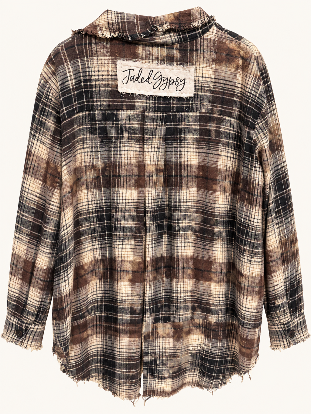 Jaded Gypsy Flannel Black and Cream