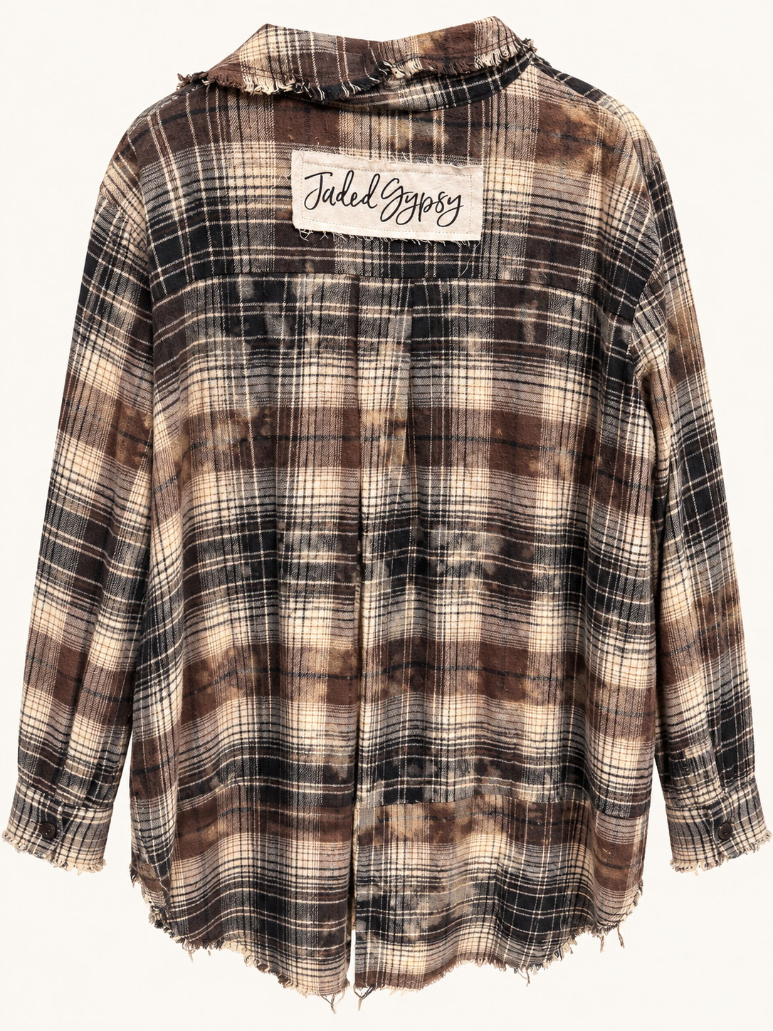 Jaded Gypsy Flannel Black and Cream