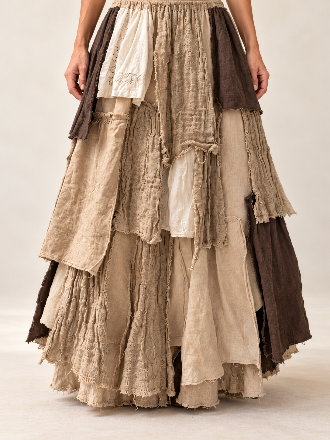 Shades of BrownLayered Prairie Skirt by BMANN by Bridget