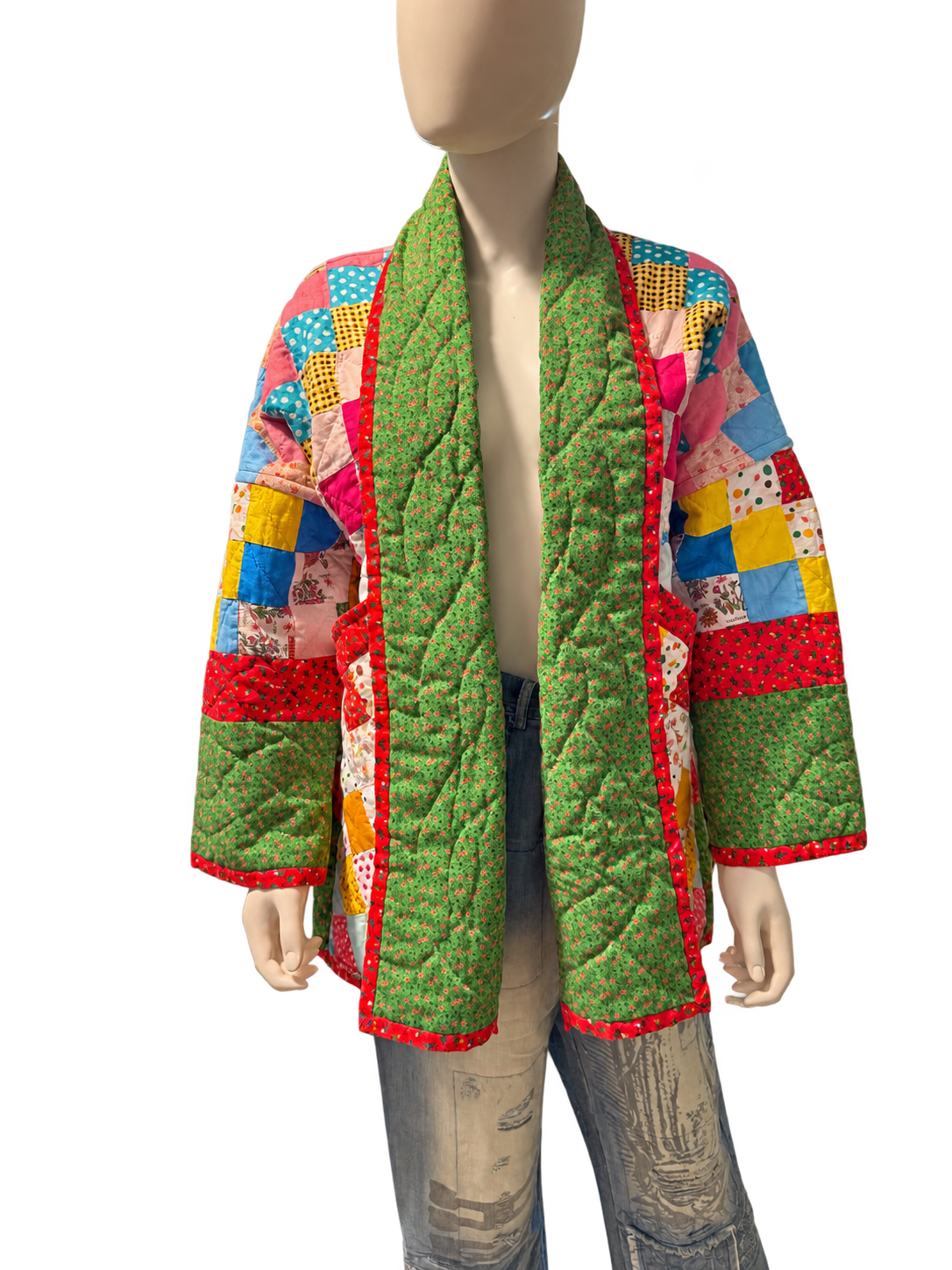Red Quilt Coat by BMann by Bridget
