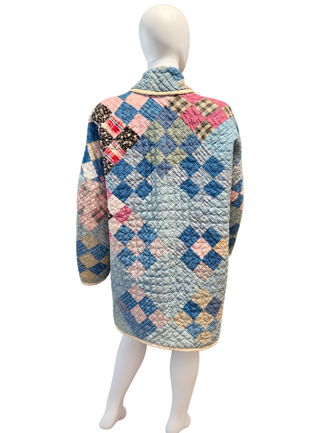 Vintage Quilt in Blues Coat