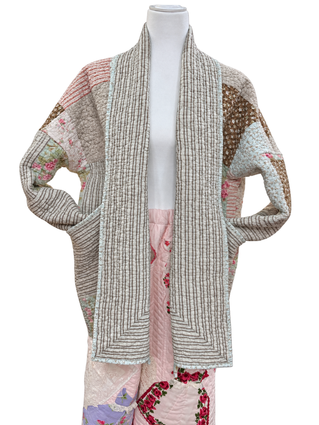 Floral Patchwork Quilt Jacket by BMANN by Bridget