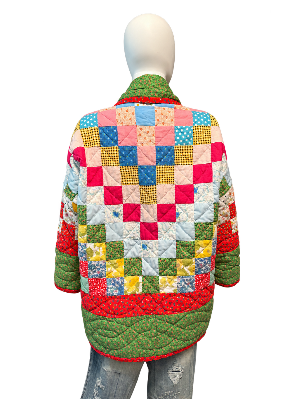 Red Quilt Coat by BMann by Bridget