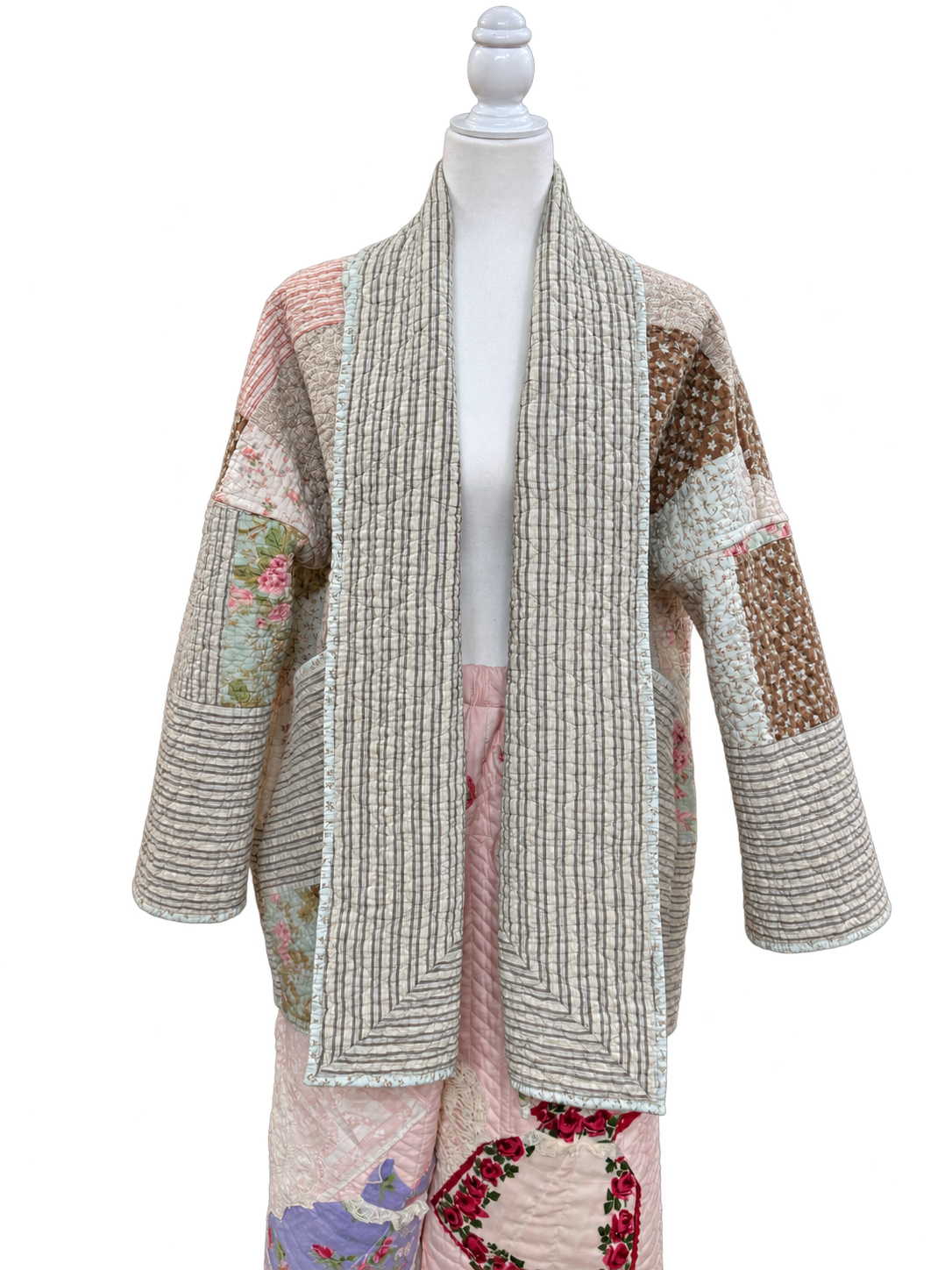 Floral Patchwork Quilt Jacket by BMANN by Bridget