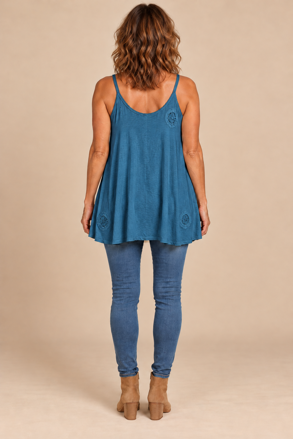 Paper Lace Cream Teal