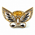 Crystal Stretch Butterfly Ring