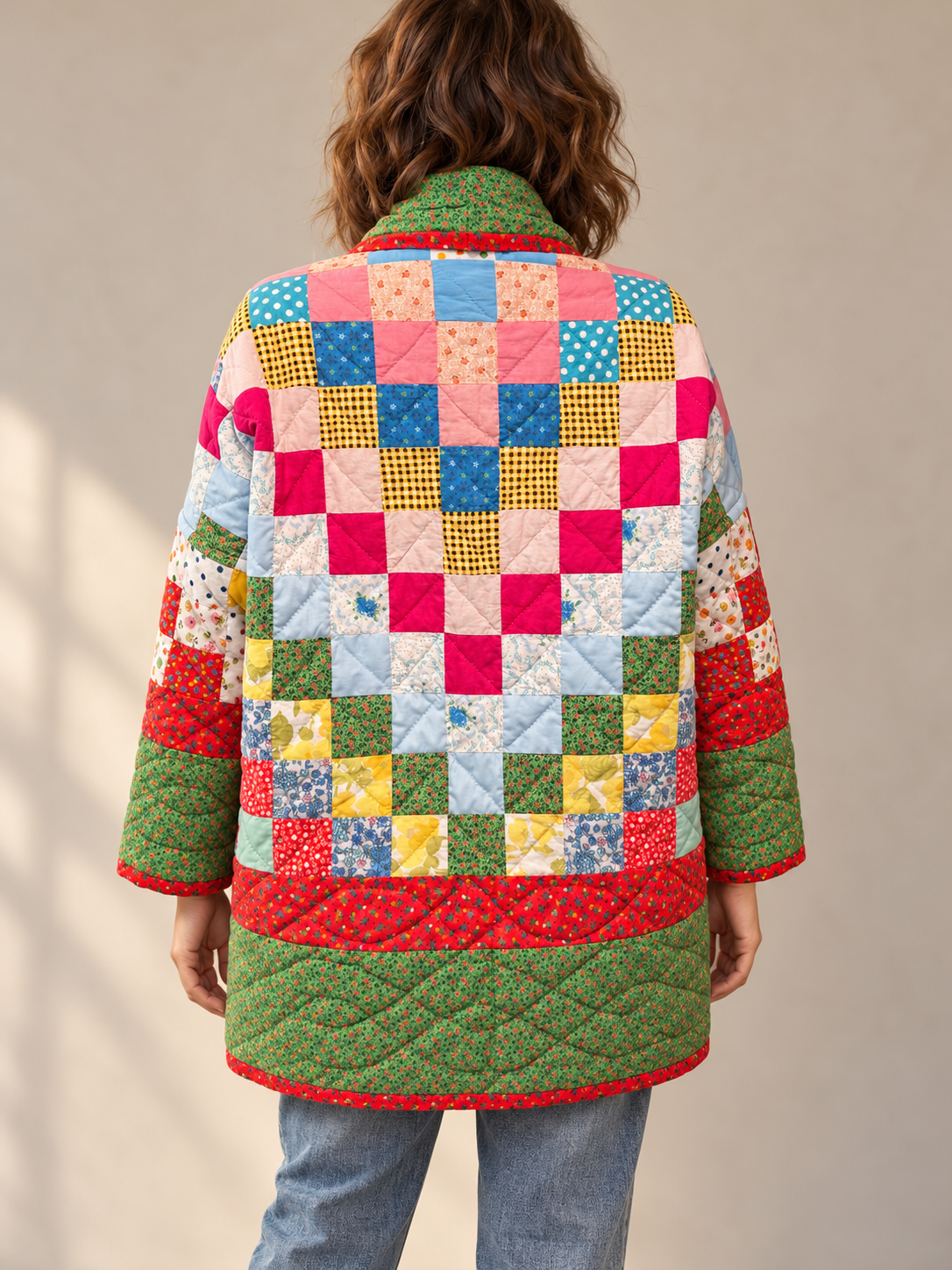 Red Quilt Coat by BMann by Bridget