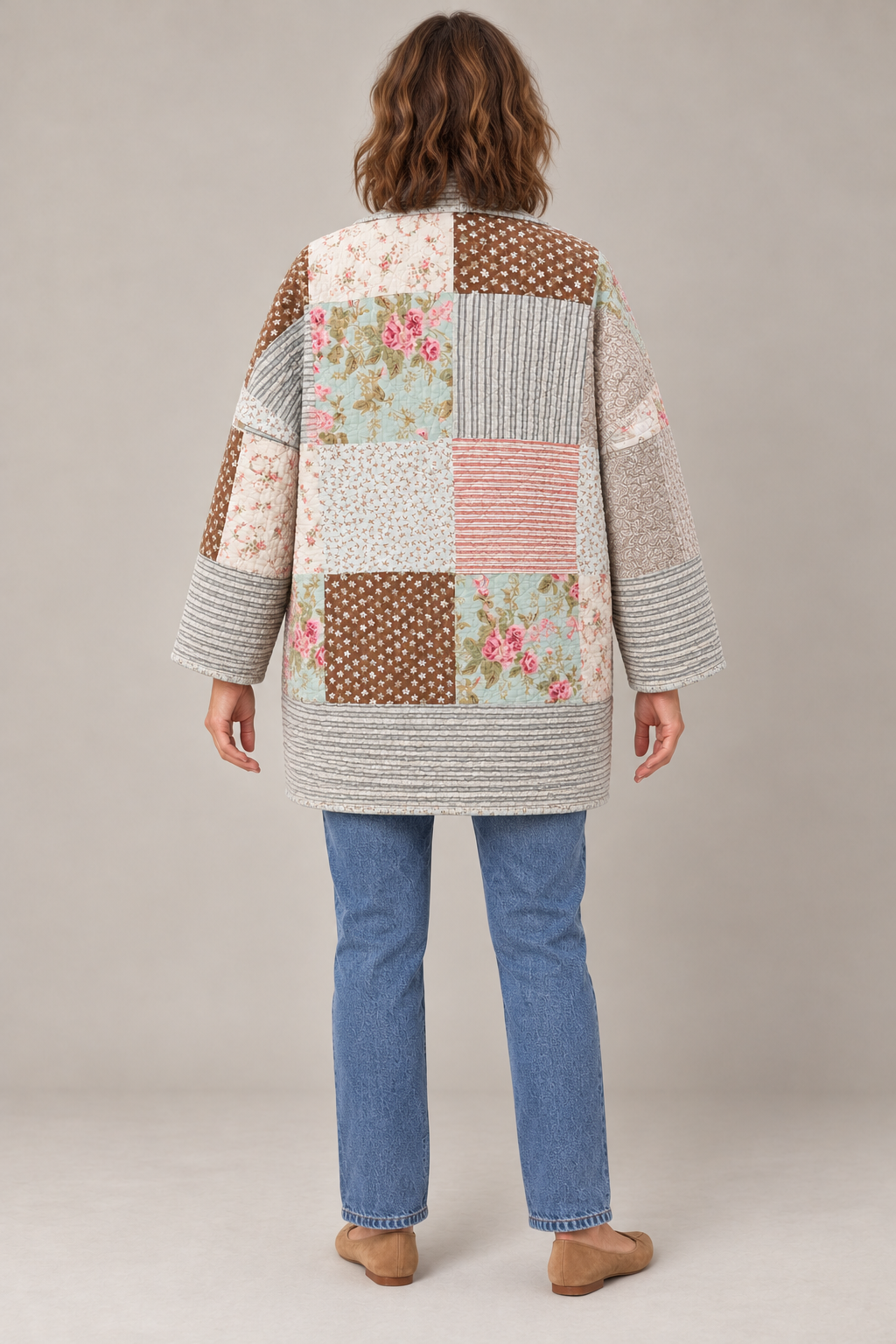 Floral Patchwork Quilt Jacket by BMANN by Bridget