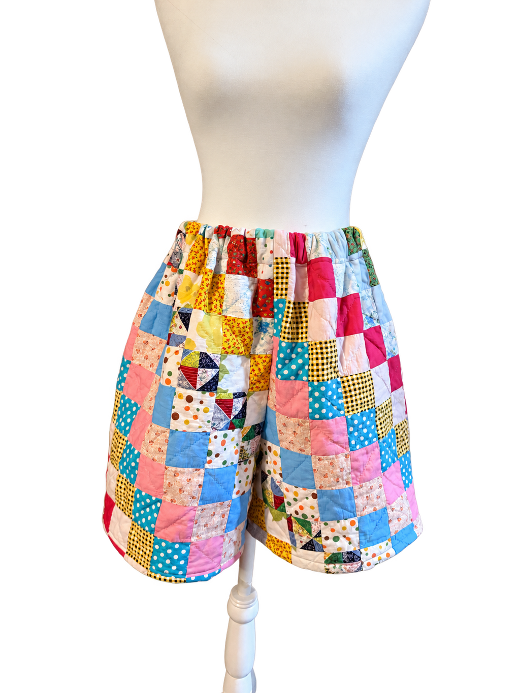 Colorful Quilted Shorts by BMANN by Bridget